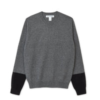CDG SHIRT FOREVER / FZ-N112-PER-3 / MENS PULLOVER Crew neck Grey / Black