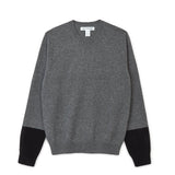 CDG Shirt Forever - Men's Sweater Crew neck - Gray/Black