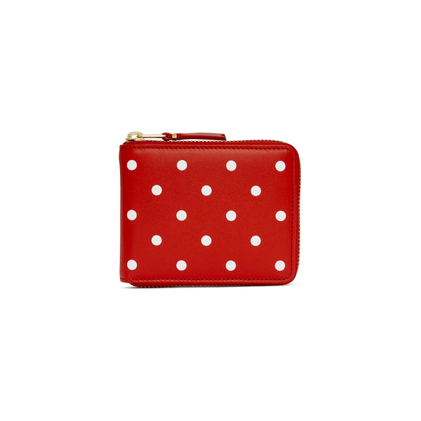 CDG Polka Dot Wallet - Red / SA7100PD