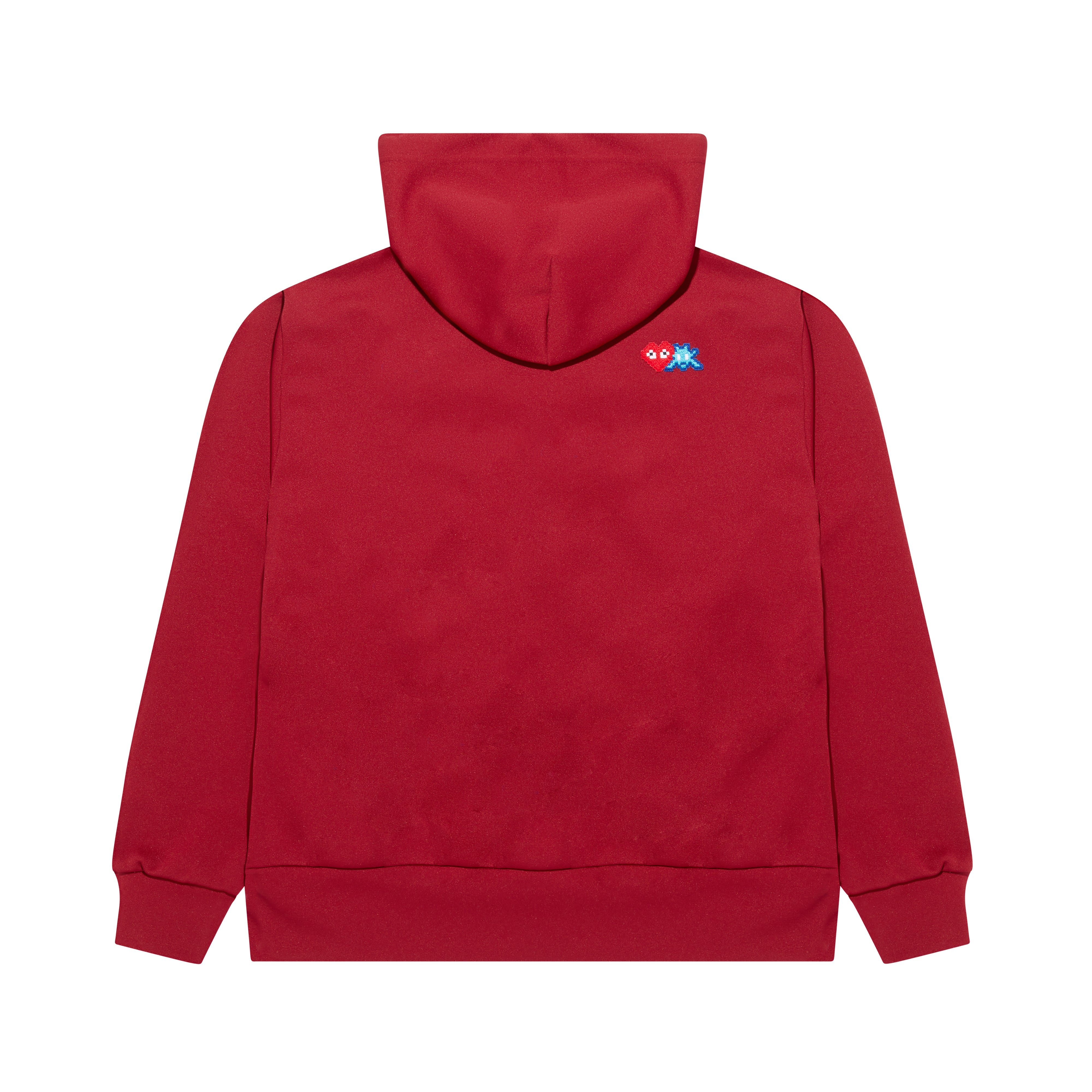 Play Comme des Garcons x Invader Zip Hoodie Burgundy Pixelated Hea COMME des GARCONS Germany