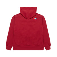 Play Comme des Garçons x Invader Zip Hoodie - Burgundy / Pixelated Heart & Invader Icons