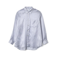 CDG SHIRT FOREVER / FZ-B142-PER-1 / CUPRO SHIRT Stripe 1 blue tones