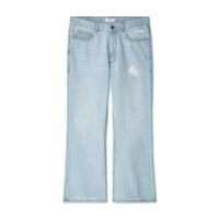 ERL / UNISEX DISTRESSED DENIM PANTS Light Blue