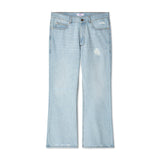 ERL / UNISEX DISTRESSED DENIM PANTS Light Blue