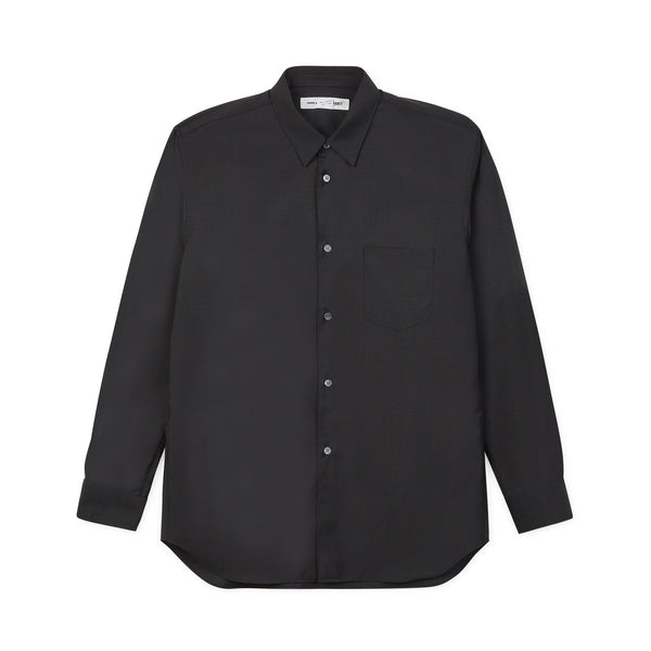 CDG Shirt Forever - Men's Shirt Wide Fit - B302 Wool Black