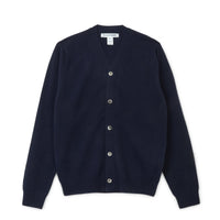 CDG Shirt Forever Men s Cardigan V neck Navy COMME des