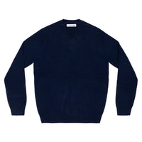 CDG Shirt Forever - Men's Sweater V-neck - Navy