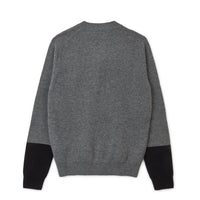 CDG SHIRT FOREVER / FZ-N109-PER-3 / MENS CARDIGAN V-neck Grey / Black