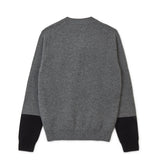 CDG SHIRT FOREVER / FZ-N109-PER-3 / MENS CARDIGAN V-neck Grey / Black