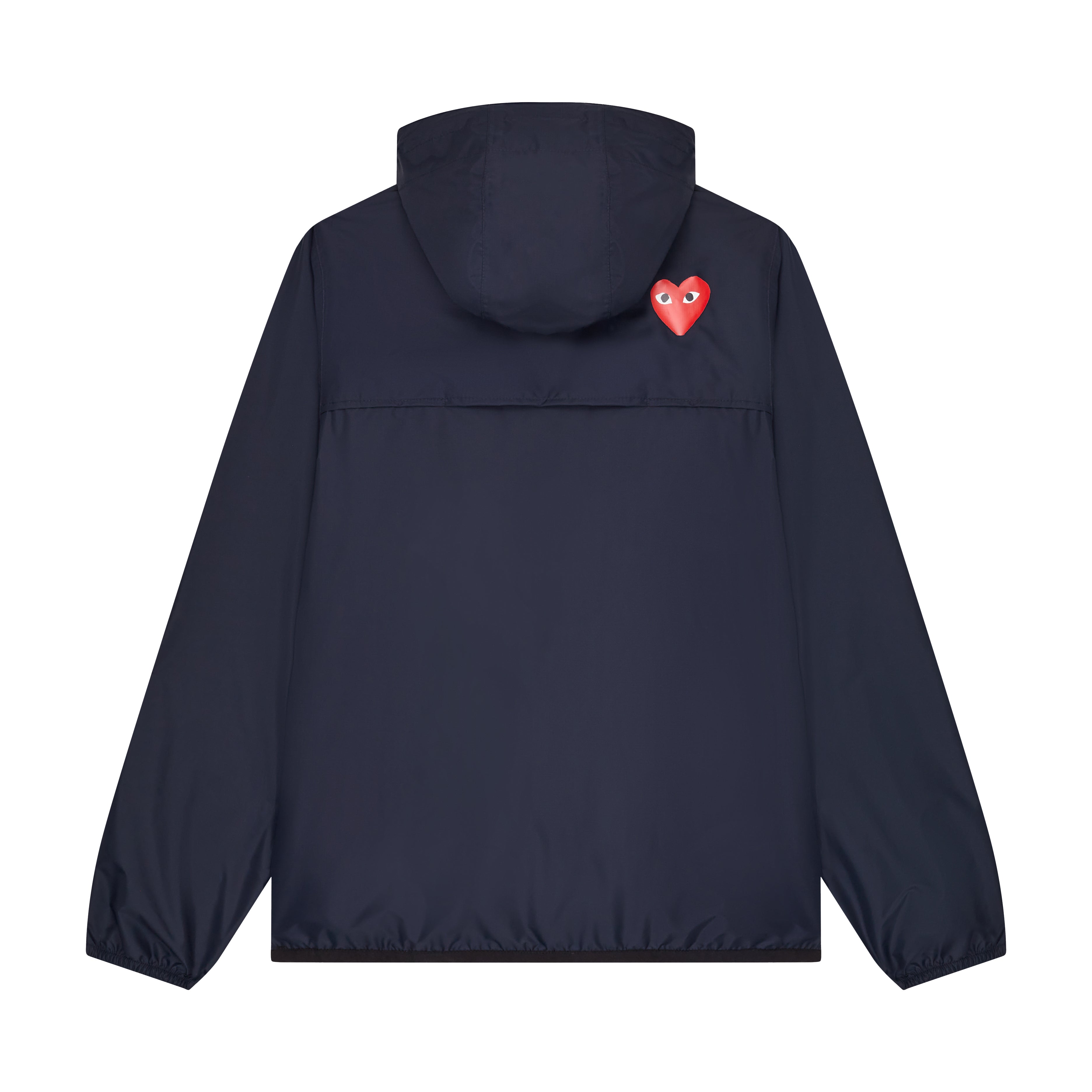 PLAY CDG x K-WAY UNISEX JACKET Claude Full Zip Navy