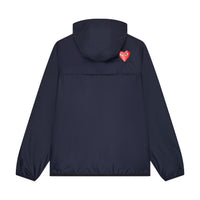 PLAY CDG x K-WAY UNISEX JACKET Claude Full Zip - Navy