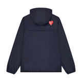 PLAY CDG x K-WAY UNISEX JACKET Claude Full Zip - Dunkel Blau