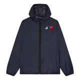 PLAY CDG x K-WAY UNISEX JACKET Claude Full Zip - Navy