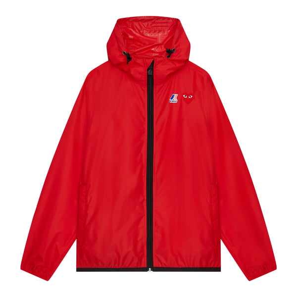 PLAY CDG x K-WAY UNISEX JACKET Claude Full Zip - Rot