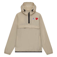 PLAY CDG x K-WAY UNISEX JACKET Leon Half Zip - Beige