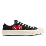 CDG PLAY x CONVERSE Chuck Taylor'70 Classic / Low Top / Schwarz