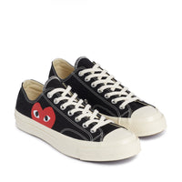 CDG PLAY x CONVERSE Chuck Taylor'70 Classic / Low Top / Schwarz