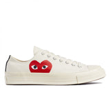 CDG PLAY x CONVERSE Chuck Taylor'70 Classic / Low Top / Cremeweiß