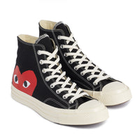 PLAY Comme des Garçons x CONVERSE ChuckTaylor'70 / High Top / Black