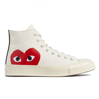 Comme des Garçons x CONVERSE  PLAY  Chuck Taylor'70 / High Top / Off White