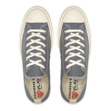 Comme des Garçons x CONVERSE PLAY ChuckTaylor'70 / Low Top / Grau