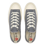 PLAY Comme des Garçons x CONVERSE ChuckTaylor'70 / Low Top / Grey