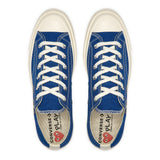 PLAY Comme des Garçons x CONVERSE ChuckTaylor'70 / Low Top / Blue