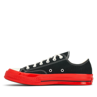 CDG PLAY x CONVERSE Chuck Taylor'70 Red Sole / Low Top / Schwarz