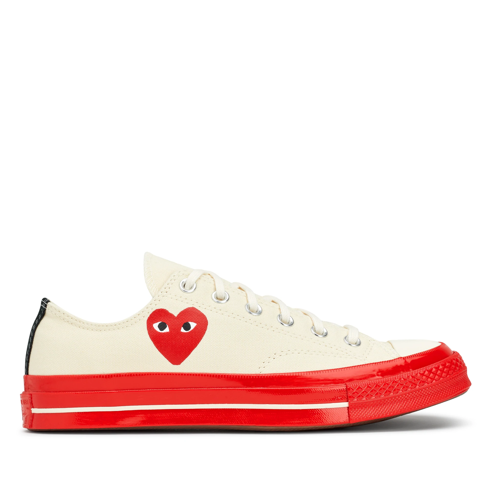 Converse x Comme des Garcons PLAY Chucks LOW TOP RED SOLE Off White COMME des GARCONS Germany