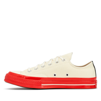 PLAY Comme des Garçons x CONVERSE Chuck Taylor'70 Red Sole / Low Top / White