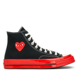 PLAY Comme des Garçons x CONVERSE Chuck Taylor'70 Red Sole / High Top / Black