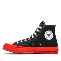 Comme des Garçons x CONVERSE rote Sohle / High Top / Schwarz