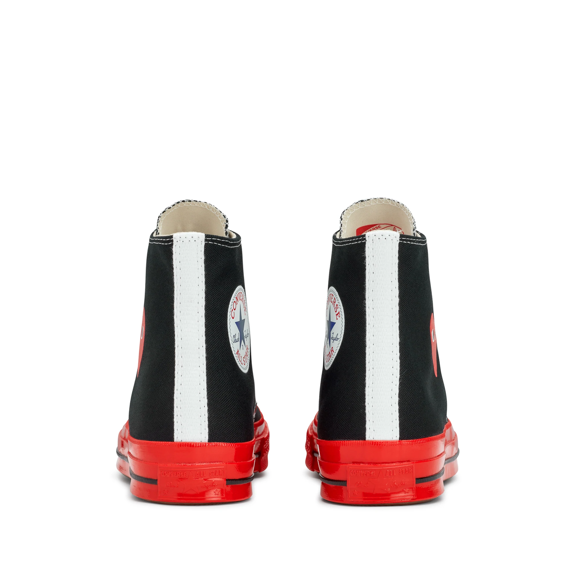 All red converse high tops cheap