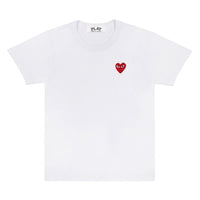 T-Shirt Tshirt Tee rotes Herz red heart logo emblem patch Comme des Garcons Commes des Garcon Comme de Garcons Comme de Garcon Comm des Garcons