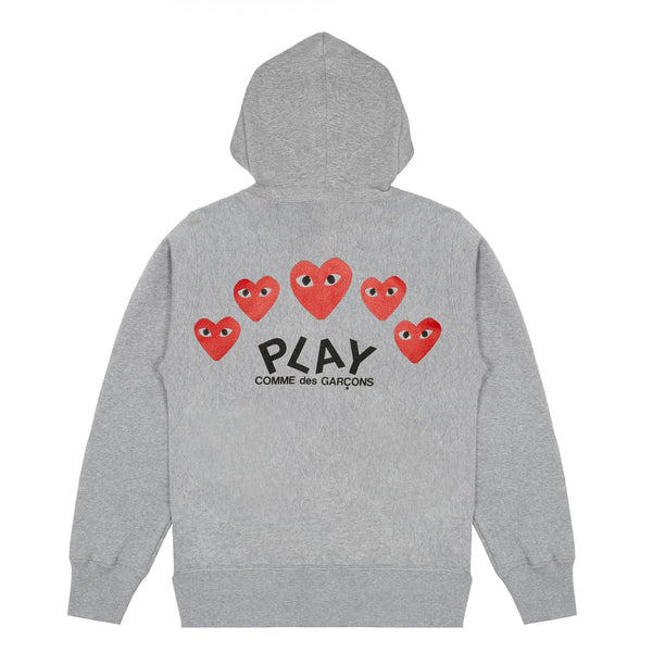 Kapuzenpulli Kaputzenpulli Hoodie hoody sweatshirt sweater capuche Kaputzenjacke rotes Herz red heart logo emblem patch Comme des Garcons Commes des Garcon Comme de Garcons Comme de Garcon Comm des Garcons