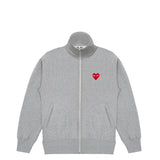 trainings jacke track jacket trackjacket zipjacke reißverschluss pulli sweatshirt sweater Jacke tracksuit rotes Herz red heart logo emblem patch Comme des Garcons Commes des Garcon Comme de Garcons Comme de Garcon Comm des Garcons
