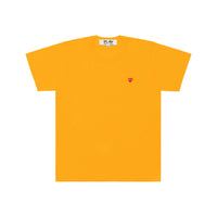 Play Comme des Garçons Color Series T-Shirt - Orange / Small Red Heart Emblem