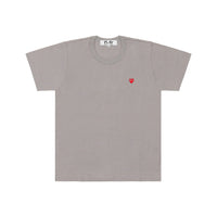 Play Comme des Garçons Color Series T-Shirt - Grey / Small Red Heart Emblem