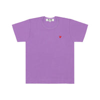 Play Comme des Garçons Color Series T-Shirt - Purple / Small Red Heart Emblem