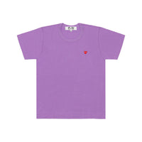 Comme des garcons play purple t shirt best sale