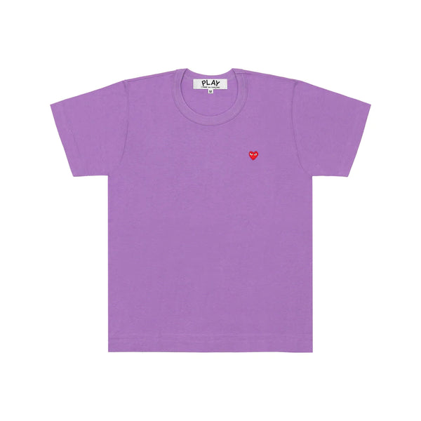 Play Comme des Garçons Color Series T-Shirt - Purple / Small Red Heart Emblem