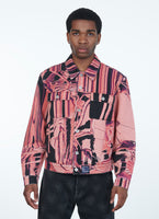 RASSVET / PACC12J001-1 / FLOWER PRINT DENIM JACKET