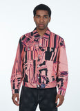 RASSVET / PACC12J001-1 / FLOWER PRINT DENIM JACKET