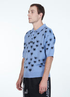 RASSVET / PACC12N003-1 / MEN HEARTS POLO JUMPER Blue
