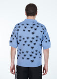 RASSVET / PACC12N003-1 / MEN HEARTS POLO JUMPER Blue