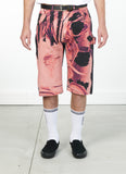 RASSVET / PACC12P003-1 / MEN FLOWER PRINT BAGGY DENIM SHORTS Pink