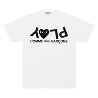 Play Comme des Garçons T-Shirt - White / Big Logo Black