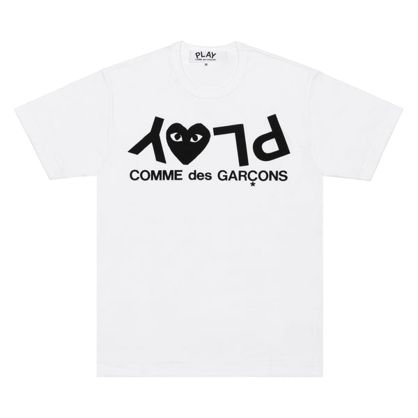 Play Comme des Garçons T-Shirt - White / Big Logo Black