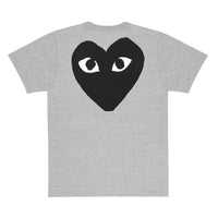 Play Comme des Garçons T-Shirt - Grey / Black Logo Print