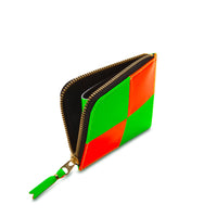 CDG Fluo Squares Wallet - Green/Orange / SA3100FS